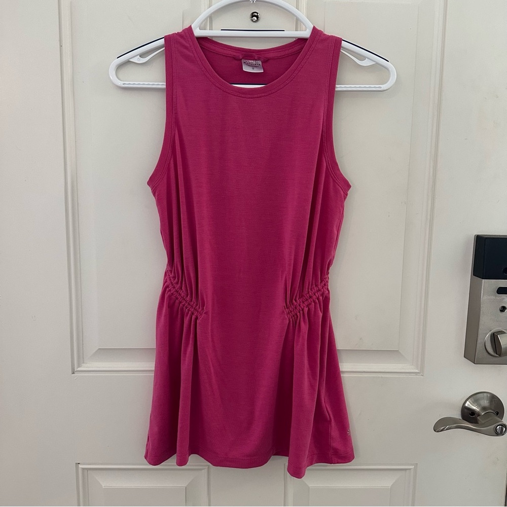 Athleta Air Out Cinched Tank XS | Pink Quick Dry Breathable Wicking Yoga Top
